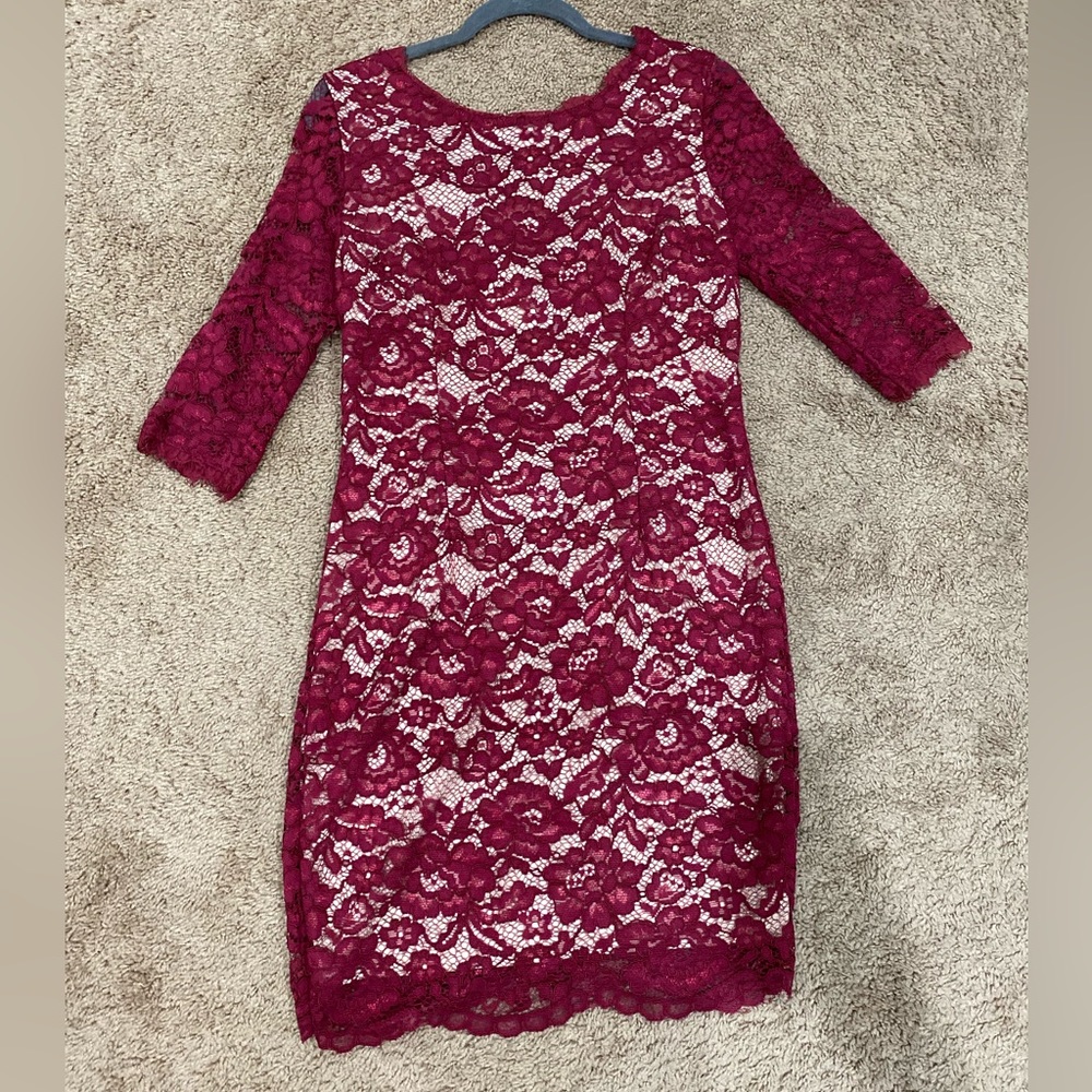 Womens Mini Lace Dress